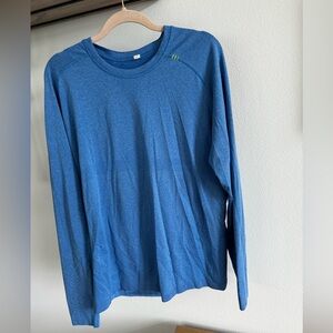 Blue license to train long sleeve lululemon shirt